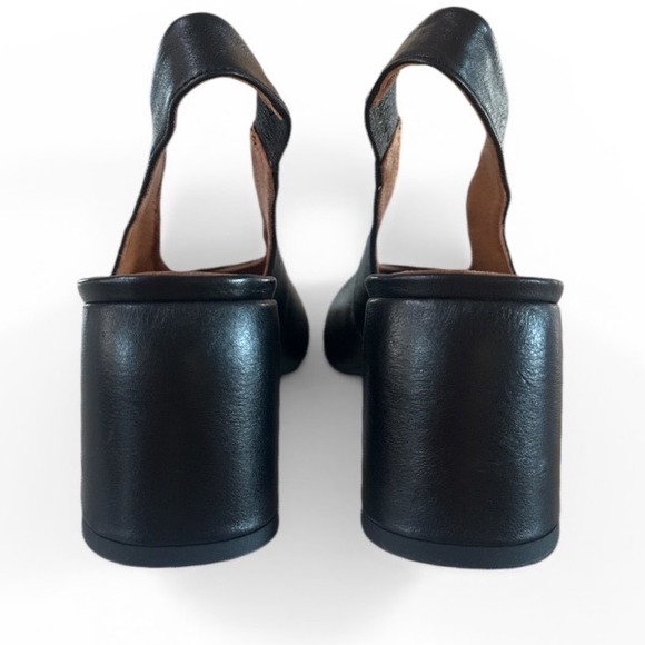 Maeve Black Leather Slingback Heel Size 41 - Picture 2 of 6